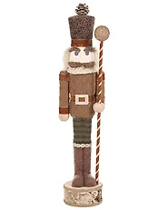Zestaw 2 figurek dekoracyjnych KOLARI 68/91 cm Dziadek do orzechów Brązowy_1156782