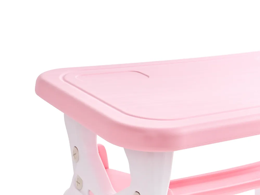 Kids Table with Chairs BOLLON Pink_1124289