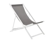 Sedia a sdraio pieghevole LOCRI II Metallo Grigio_926333