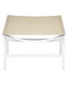 Set di 2 sedie da giardino con poggiapiedi beige e bianco MARCEDDI_928424