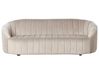 Sofa dla 3 osób MALUNG Welur Beżowy