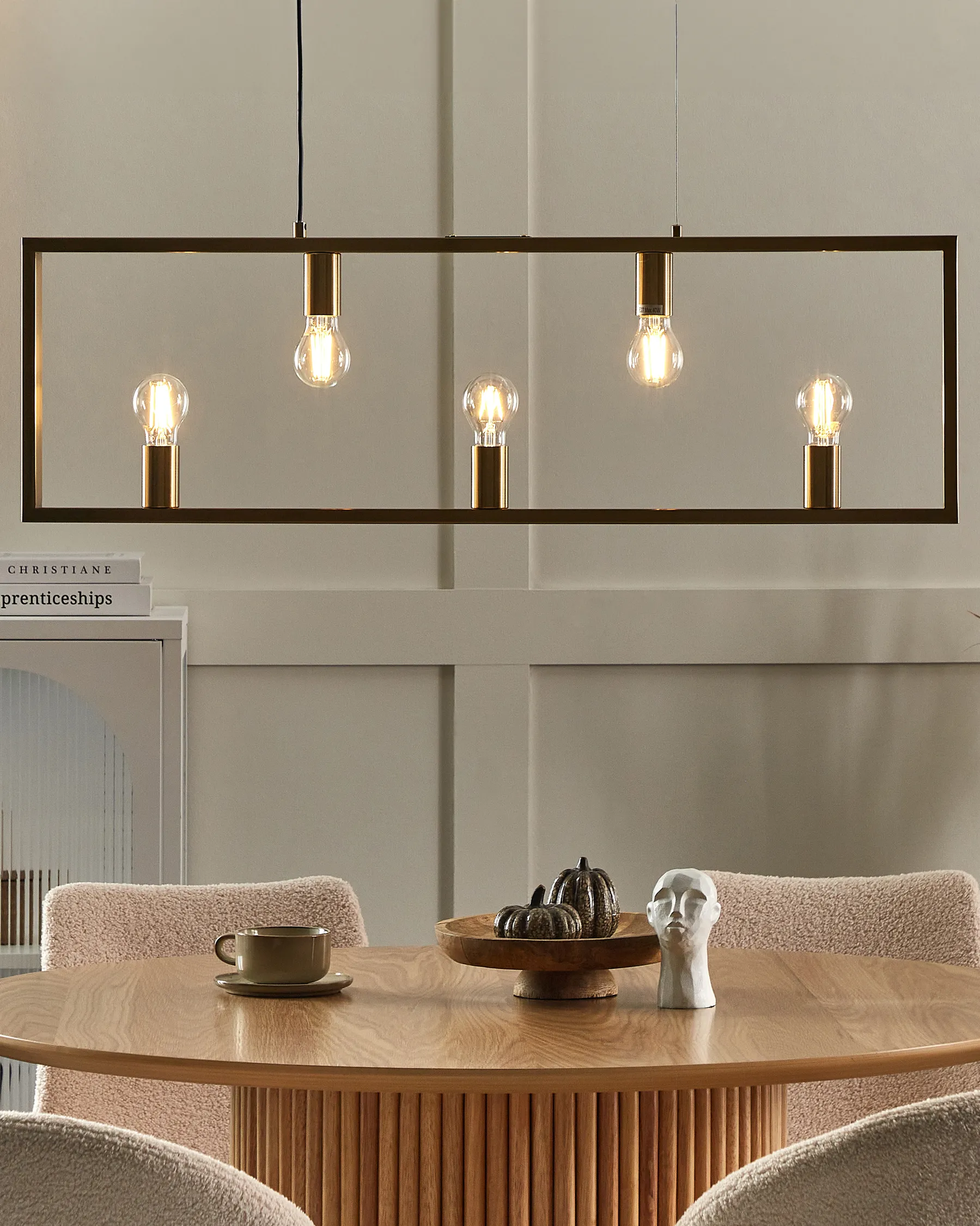 Lampadario BAYAS Metallo Ottone_876888