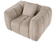Living Room Set 5 Seater NESS Fabric Taupe_1072465