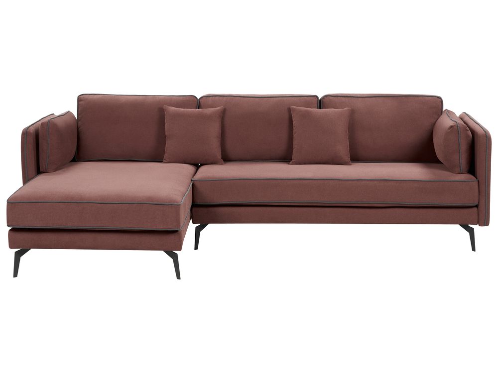 Burgundy sectional couch discount
