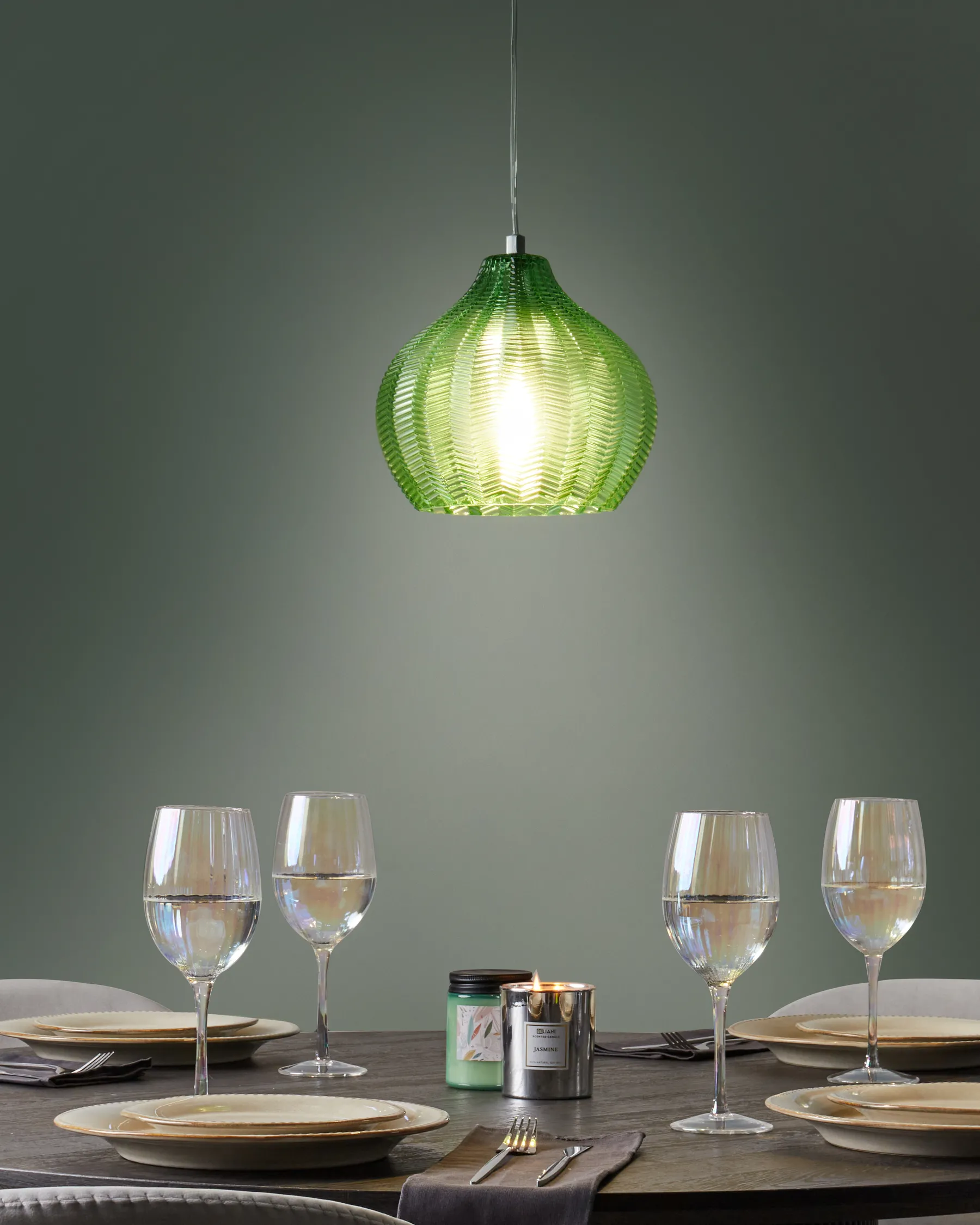 Pendant Lamp KEILA Glass Green_867367