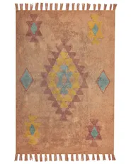 Tappeto IGDIR Arancione 140 x 200 cm Cotone_839629