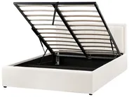 Ottoman Bed MONTLAUR Boucle White 140 x 200 cm (EU Double)_958472