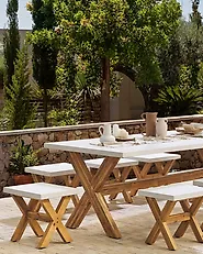 Garden Stool OLBIA Concrete White_1178892