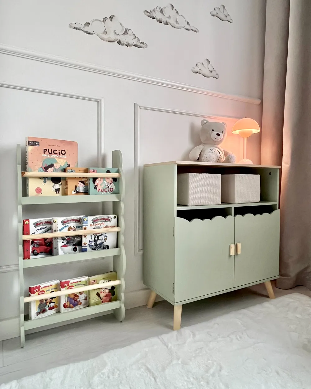 Regał ścienny RIGOLET 80 cm Jasnozielony_977977
