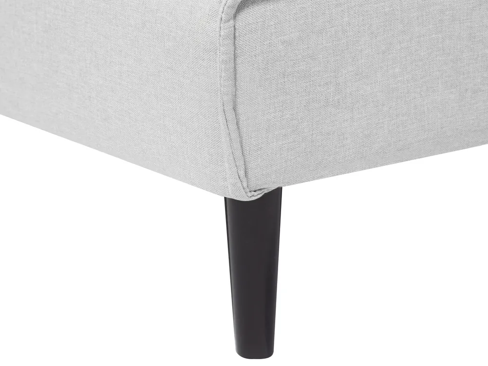 Sofa Bed 3 Seater VISBY Fabric Light Grey_695059