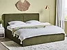 Cama con almacenaje MOISSAC Bouclé Verde oscuro 180 x 200 cm