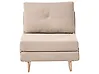 Single Sofa Bed JERSLEV Fabric Light Brown