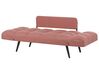Rózsaszín kárpitozott kanapéágy BREKKE_915296