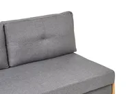 Sofa Bed 2 Seater EDLAND Fabric Dark Grey_1059527