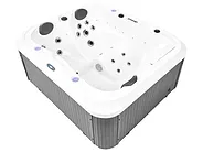 Outdoor Whirlwanne mit LED HORCONES Grau_1081905