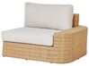 Lounge Set Rattan naturfarben 4-Sitzer Auflagen beige OLIVERI_933683