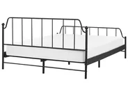 Bed Metal MAURESSAC 160 x 200 cm (EU King Size) Black_897381