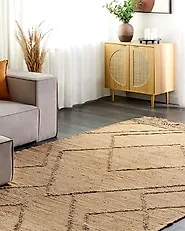 Rug HANDERE Beige 200 x 300 cm Jute_1187953