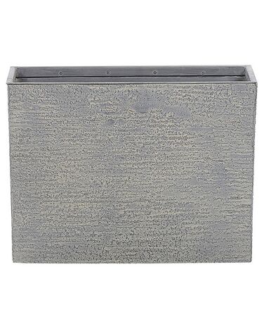 Maceta rectangular gris 25x60x45 cm EDESSA