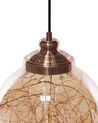 Glass Pendant Lamp Copper BENI Small _785067