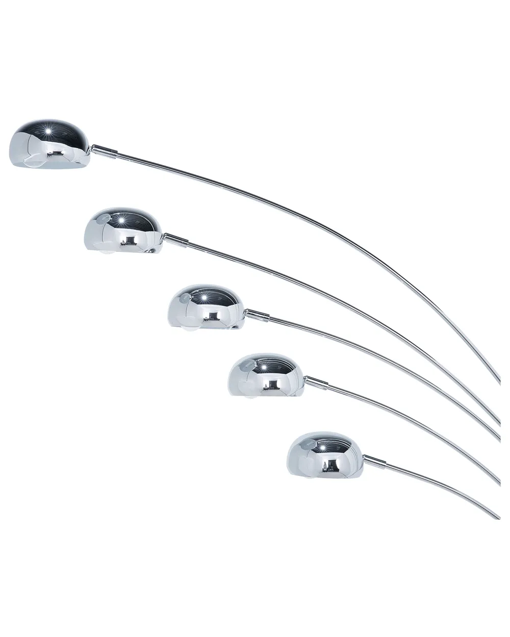 Floor Lamp FLINDERS Adjustable Metal Silver_695284