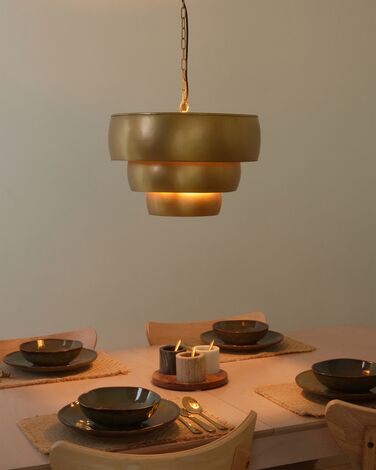 Metal Pendant Lamp Gold MBANGO