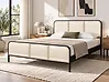 Bed Pine Wood GONFARON 160 x 200 cm (EU King Size) Black