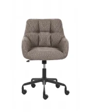 Desk Chair PALMDALE Boucle Dark Brown_1154904