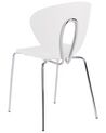 Set of 2 Dining Chairs White TRACY_929874