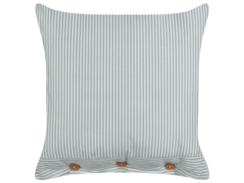 Throw Cushion SEBRINE 45 x 45 cm Mint Green Striped