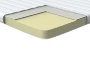Memory Foam Mattress Topper DAZZEL 140 x 200 cm (EU Double)_990227