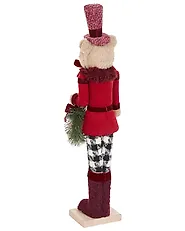 Zestaw 2 figurek dekoracyjnych MATALA 61/64 cm Niedźwiedź Renifer Czerwony_1156702
