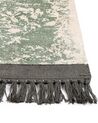 Viskózový koberec 80 x 150 cm zelený/ béžový AKARSU_837015