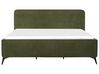 Boucle EU Super King Size Bed Green VALOGNES_933757