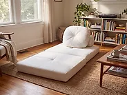1-Sitzer Schlafsofa OLDEN Cord Cremeweiss_1174220