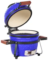 Mini barbecue a carbonella KAMADO Ceramica Blu_1007558