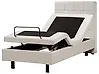 Cama ajustable Tela DUKE 80 x 200 cm Beige claro