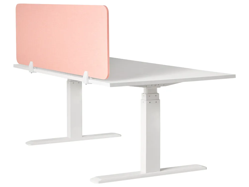 Divisorio da scrivania SPLIT 160 x 50 cm Rosa pesca_1050629