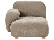 Divano modulare 2 posti AMLI con ottomana Tessuto Beige_1070308