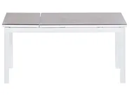 Set di divani angolari da giardino 5 posti MESSINA Metallo Bianco sporco Lato Sinistro_929614