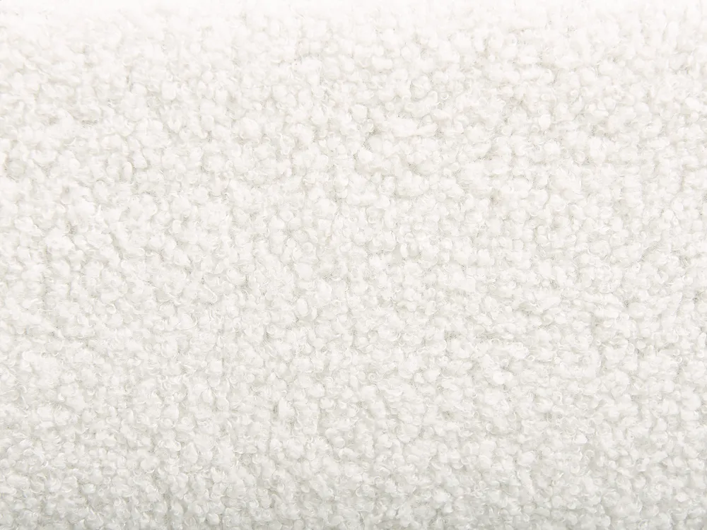 Bett mit Lattenrost Bouclé CORIO 160 x 200 cm Cremeweiß_903259