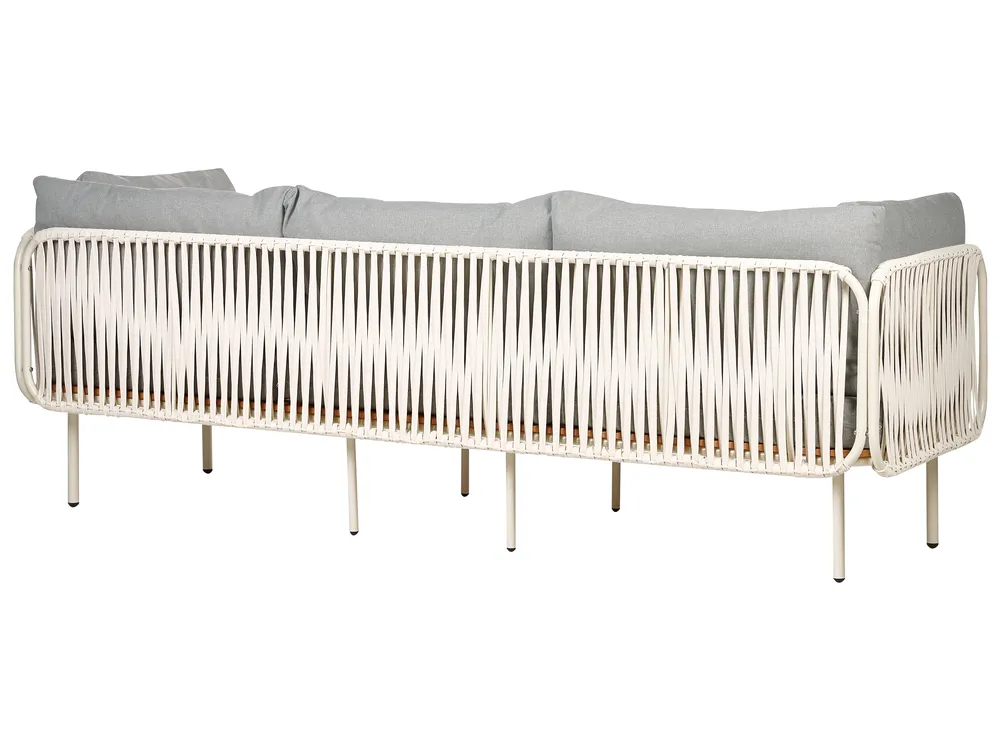 Sofa ogrodowa dla 3 osób SENISE Metal Szary_928061