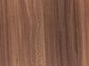 Mesa de comedor madera oscura/negro ⌀ 90 cm BOCA_821585