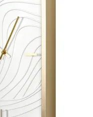 Horloge murale MOLIENS 32 cm Blanc/doré_1146722