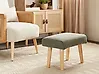 Footstool TAKOMA Fabric Green