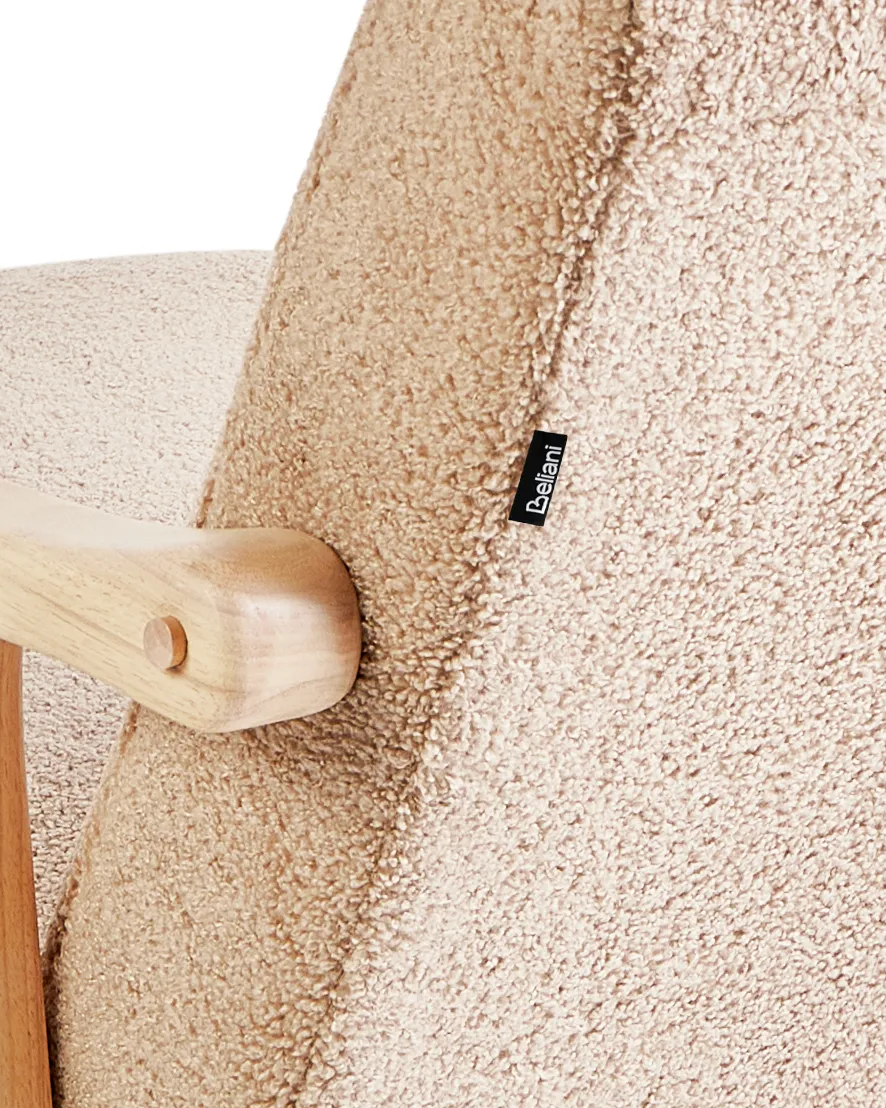 Rocking Chair LEKNES Boucle Beige_969668