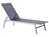 Sun Lounger NOLI Reclining Metal Black