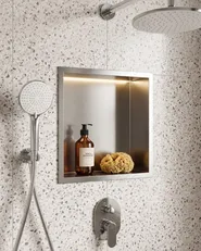 Półka wnękowa ITAIPU LED Metal Srebrny_1134903