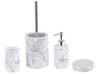 Ceramic 4-Piece Bathroom Accessories Set White ARAUCO_788574