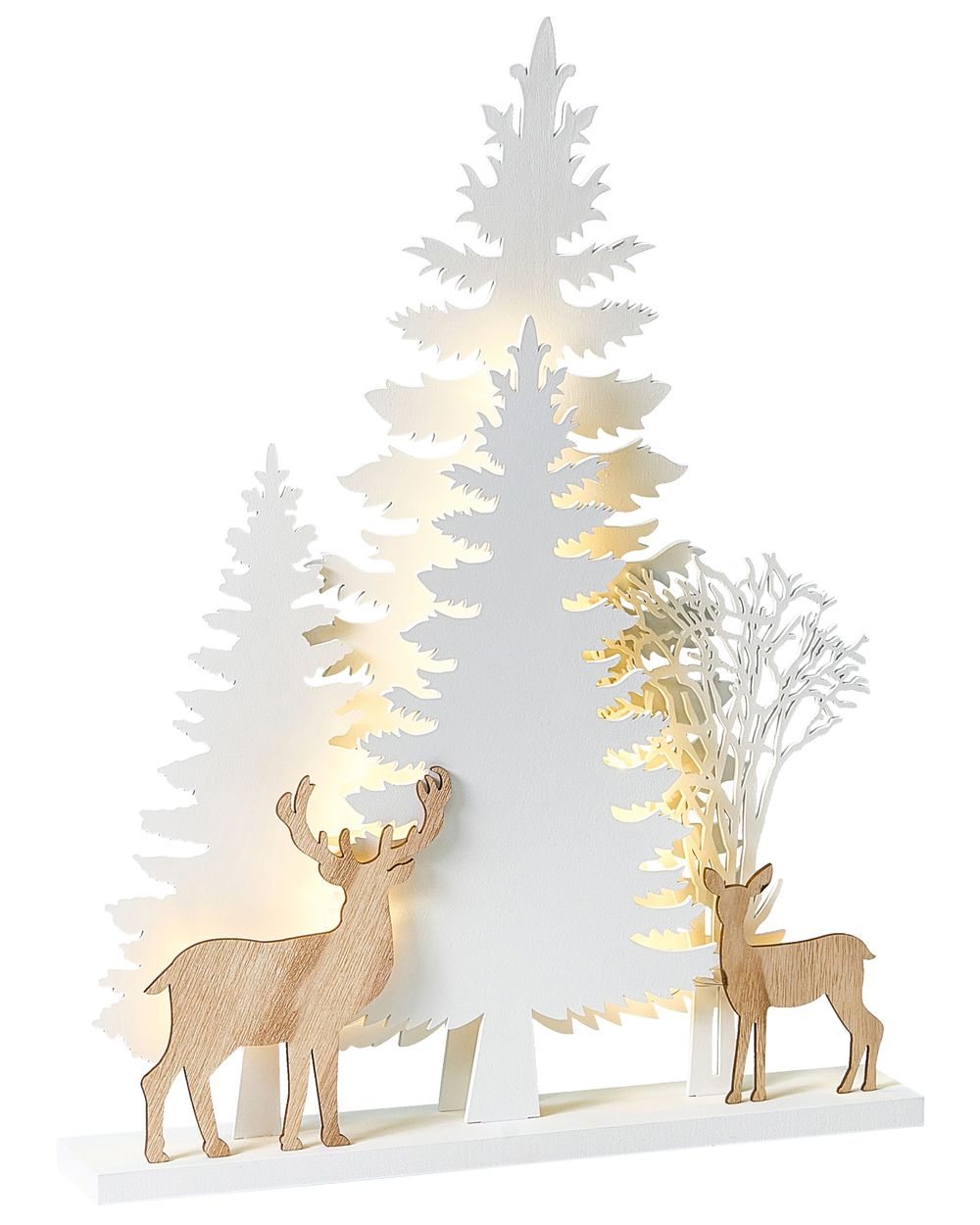 Kerstdecoratie LED GISSELAN 45 cm Wit